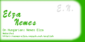 elza nemes business card